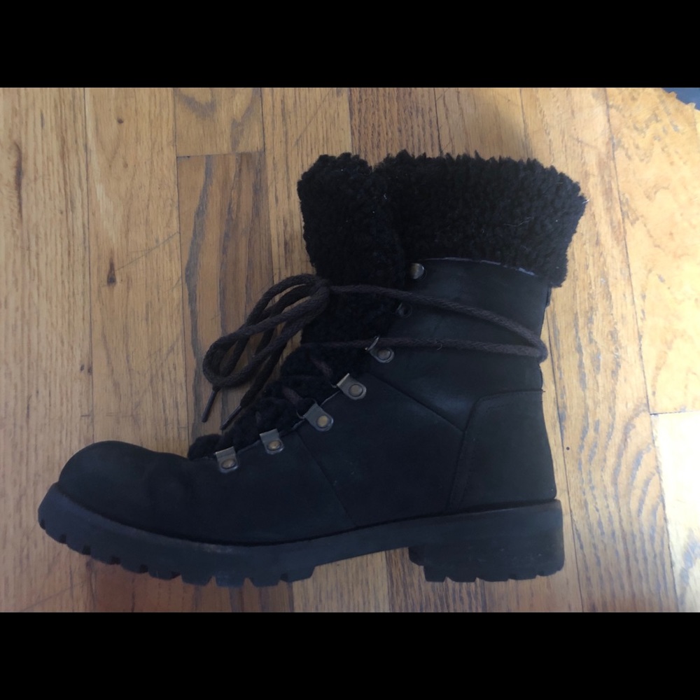 Black Ugg cozy boots